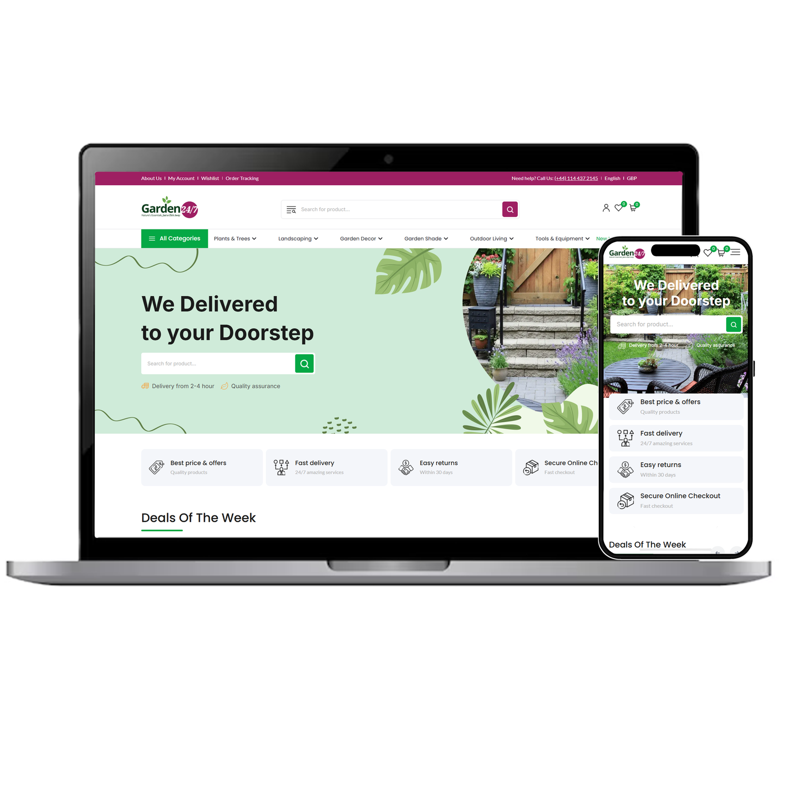 Garden E-commerce Website Project